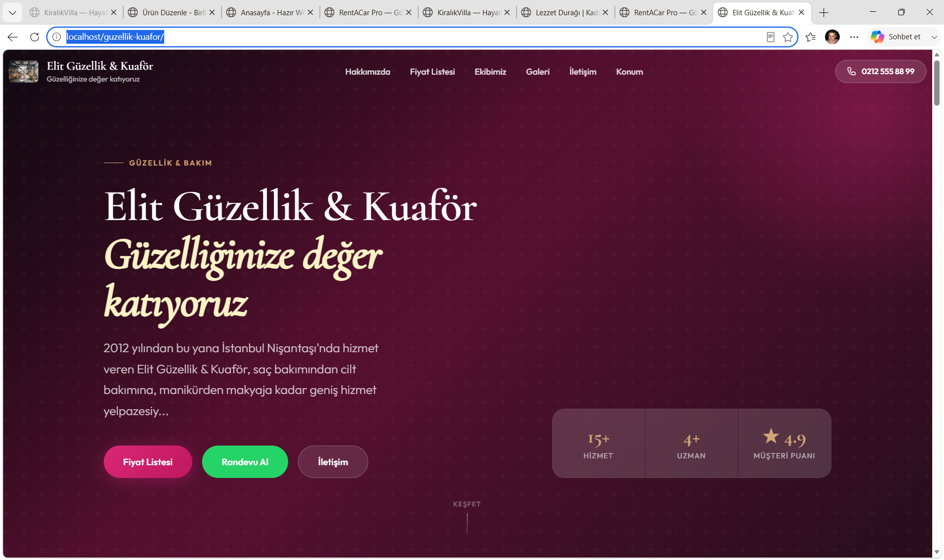 Güzellik & Kuaför Portalı